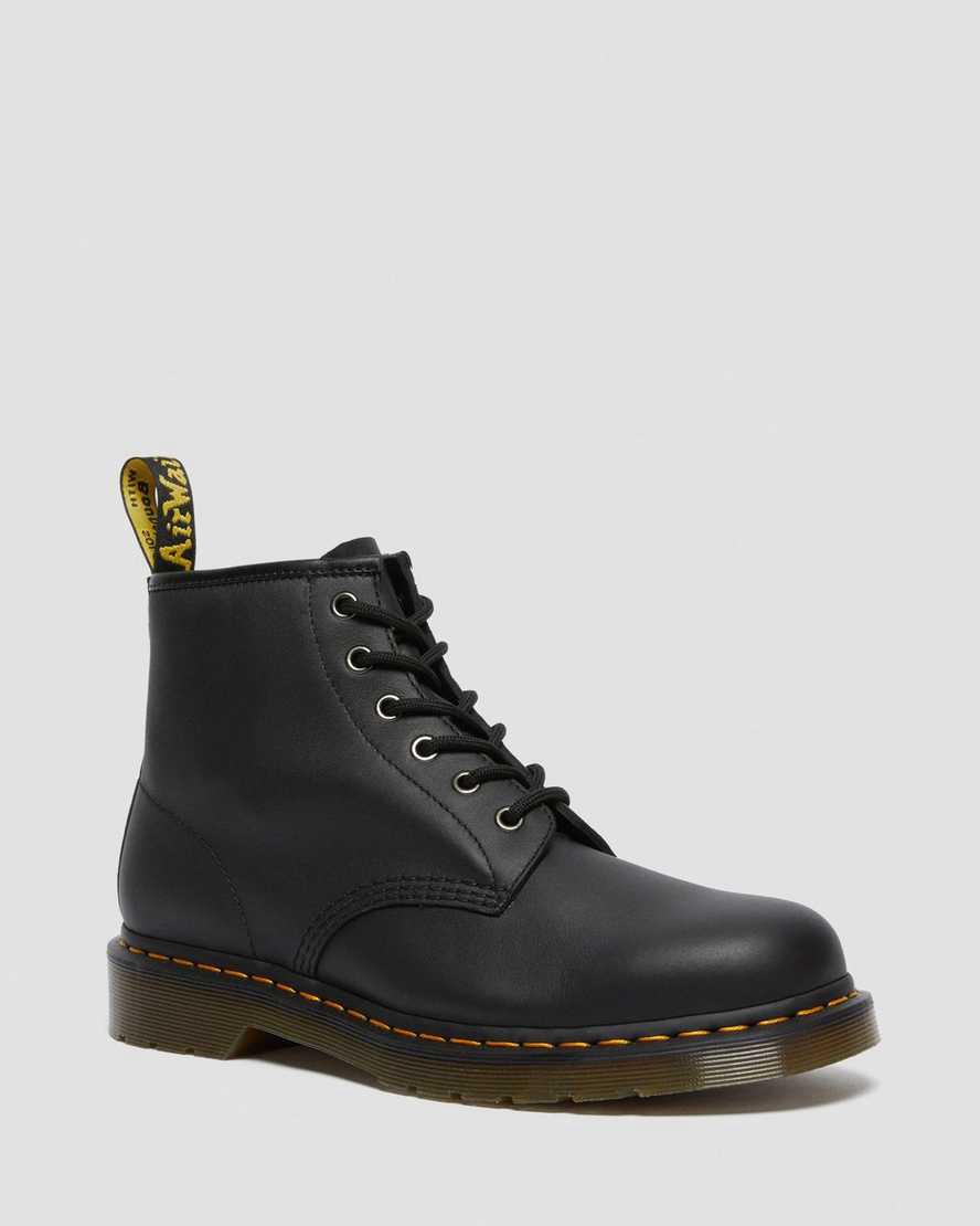 Dr Martens 101 Leather Miesten Nilkkurit Mustat Suomi | 3172QUBYE