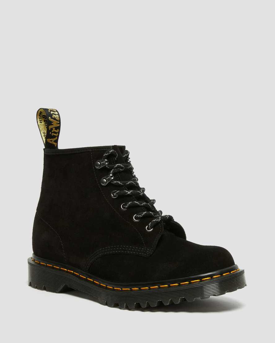 Dr Martens 101 Made in England Ben Suede Miesten Nilkkurit Mustat Suomi | 5986QJXHU