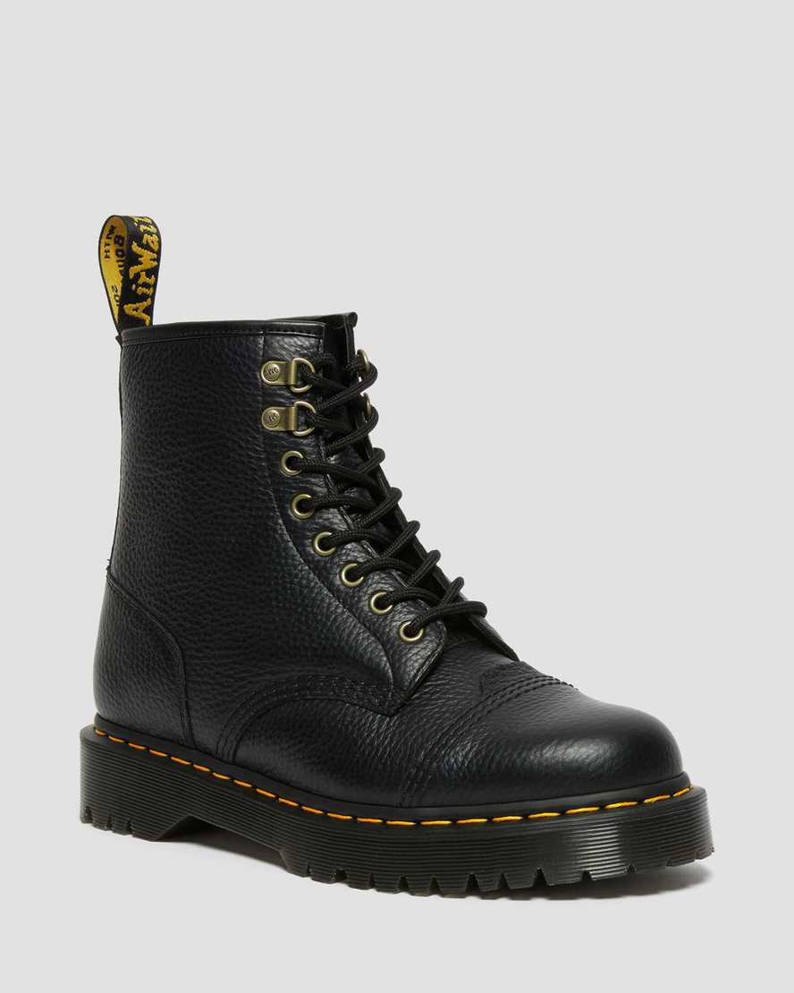 Dr Martens 1460 Bex Faux Fur-Lined Leather Miesten Nauhasaappaat Mustat Suomi | 0273RFBXU