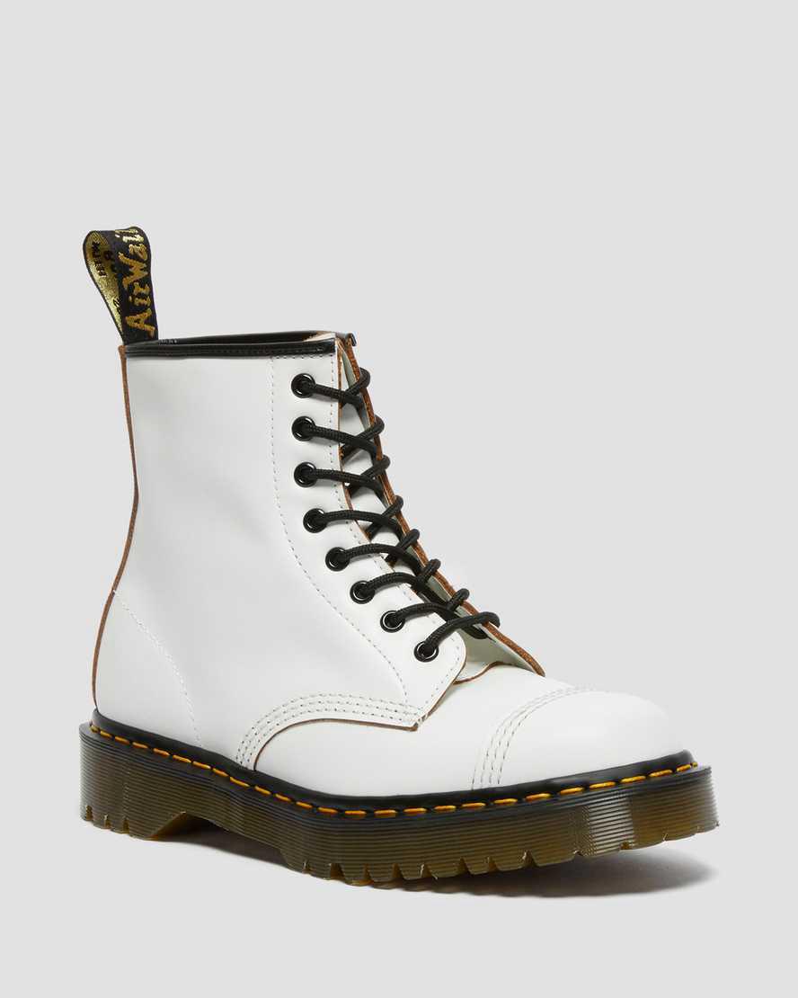 Dr Martens 1460 Bex Made in England Toe Cap Lace Up Naisten Nilkkurit Valkoinen Suomi | 0271WGVUX