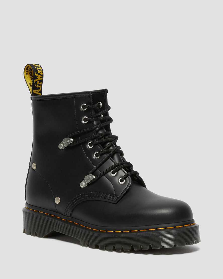 Dr Martens 1460 Bex Stud Leather Lace Up Miesten Nilkkurit Mustat Suomi | 1862DZPOY