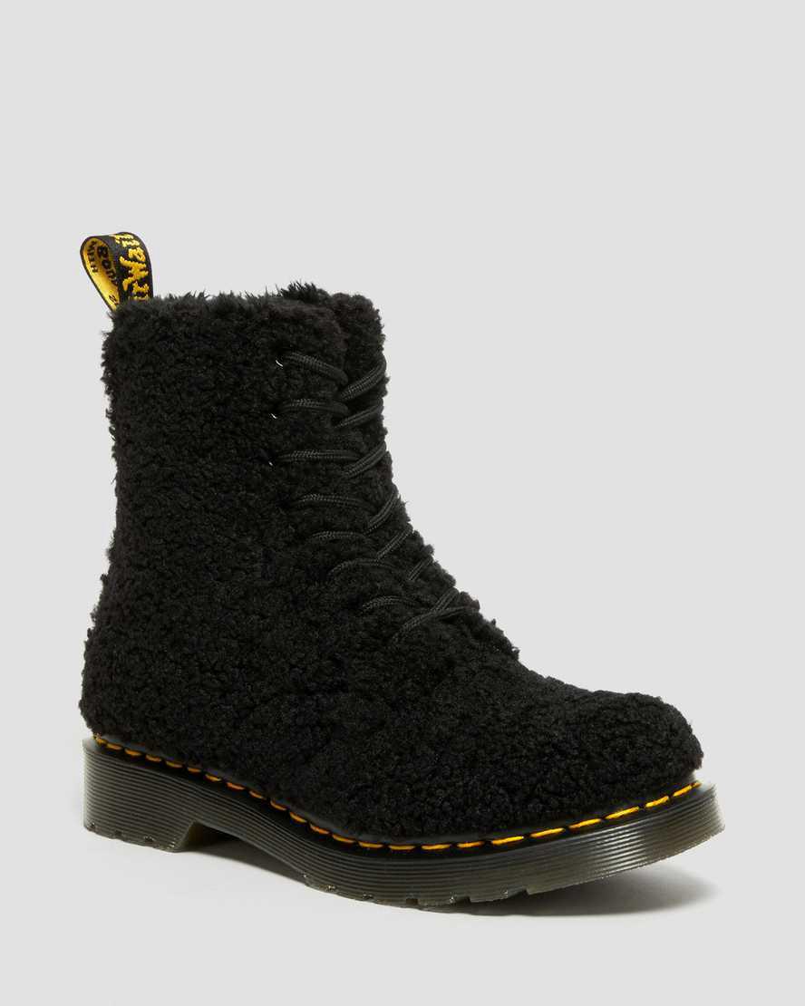 Dr Martens 1460 Pascal Faux Shearling Naisten Nilkkurit Mustat Suomi | 1043GHUBR