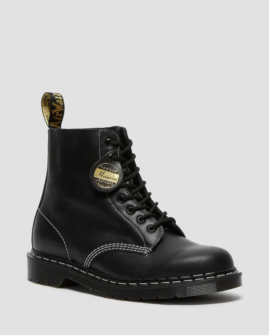 Dr Martens 1460 Pascal Made in England Cavalier Leather Miesten Nauhasaappaat Mustat Suomi | 4196QAVUO