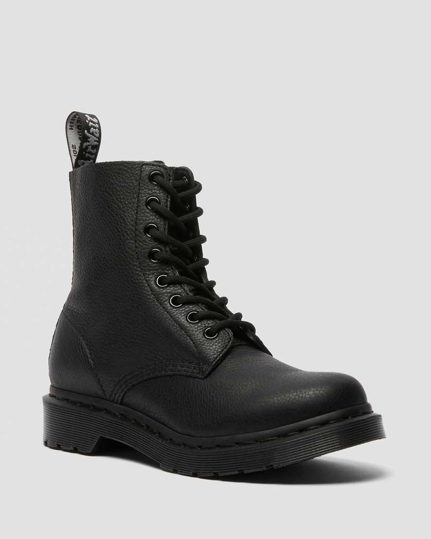 Dr Martens 1460 Pascal Mono Lace Up Naisten Nilkkurit Mustat Suomi | 8647HFPWU