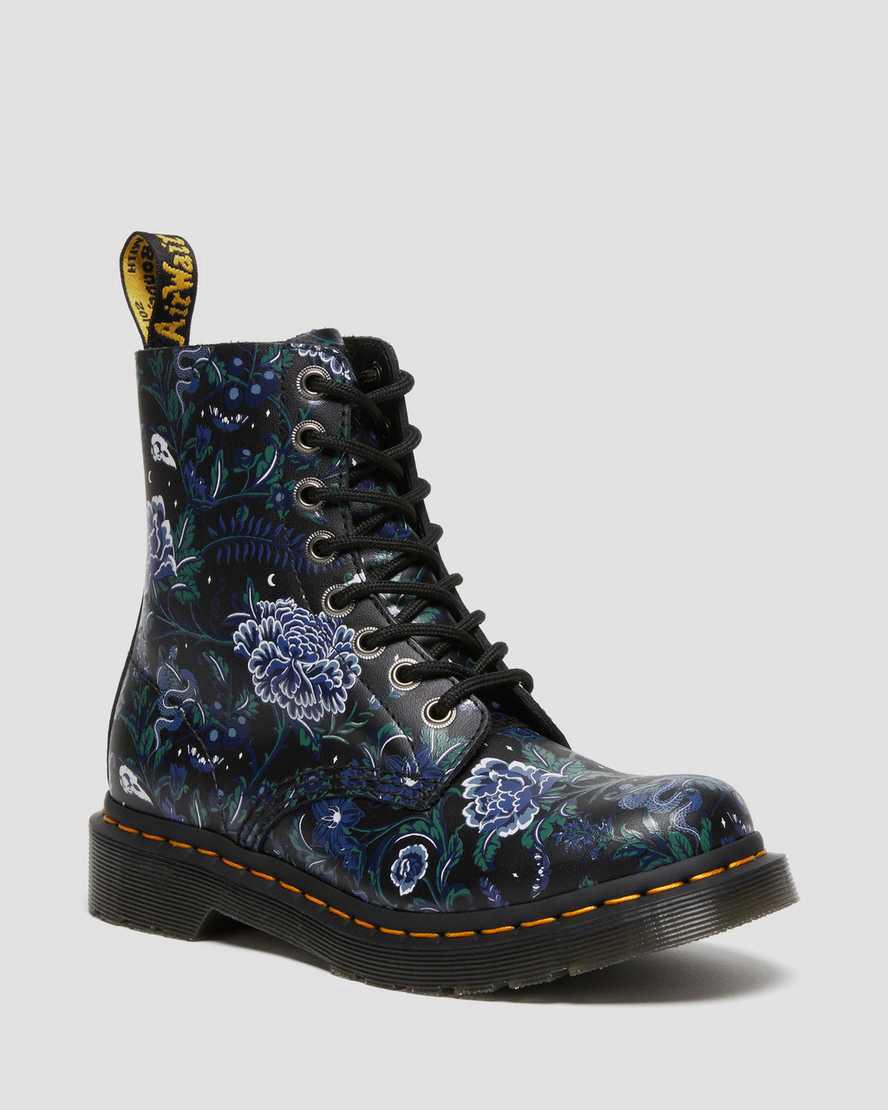 Dr Martens 1460 Pascal Mystic Floral Naisten Nauhasaappaat Mustat Suomi | 6983AFEYJ