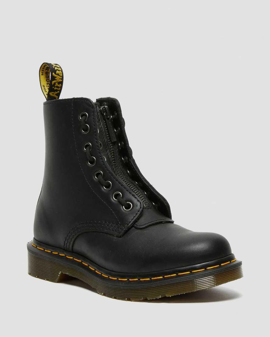 Dr Martens 1460 Pascal Nappa Zipper Naisten Nilkkurit Mustat Suomi | 0842MEVHD