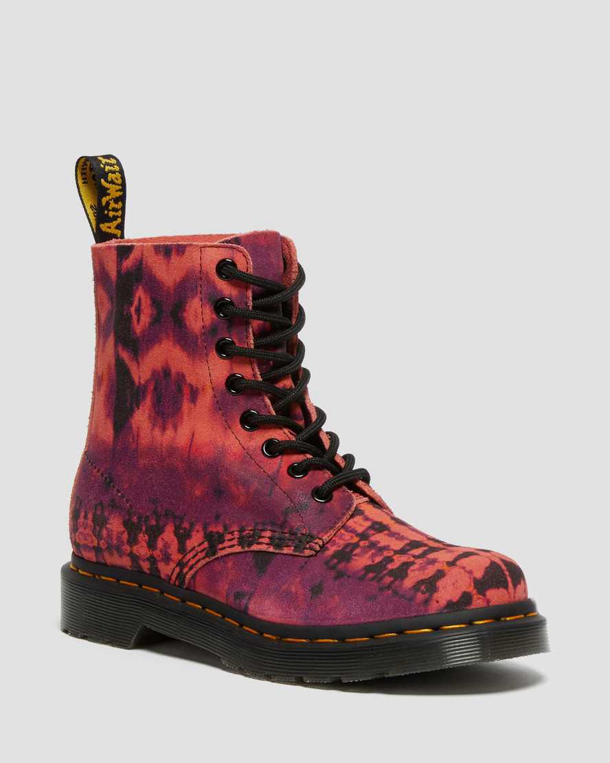 Dr Martens 1460 Pascal Tie Dye Leather Lace Up Naisten Nilkkurit Violetit Suomi | 3824KUCWO