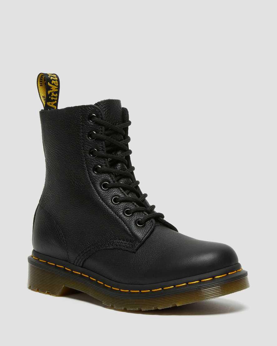 Dr Martens 1460 Pascal Virginia Leather Naisten Nilkkurit Mustat Suomi | 9528IDANC