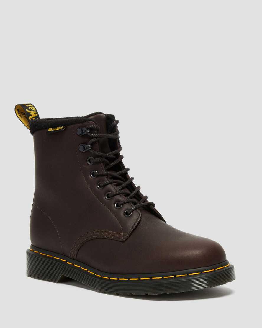 Dr Martens 1460 Pascal Warmwair Leather Miesten Nauhasaappaat Tummanruskea Suomi | 1546QMJPG