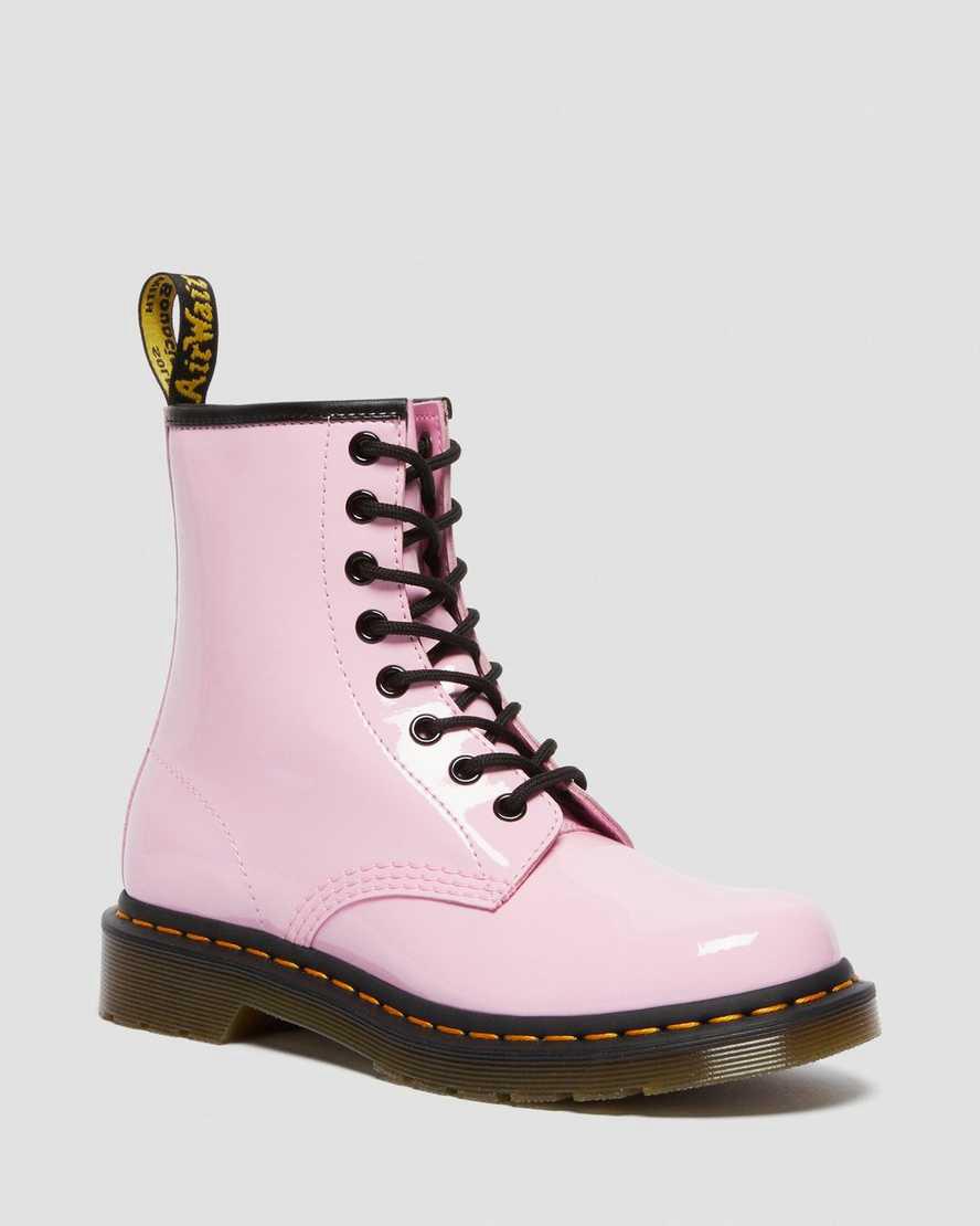 Dr Martens 1460 Patent Leather Lace Up Naisten Nilkkurit Pinkki Suomi | 3748ZILFD