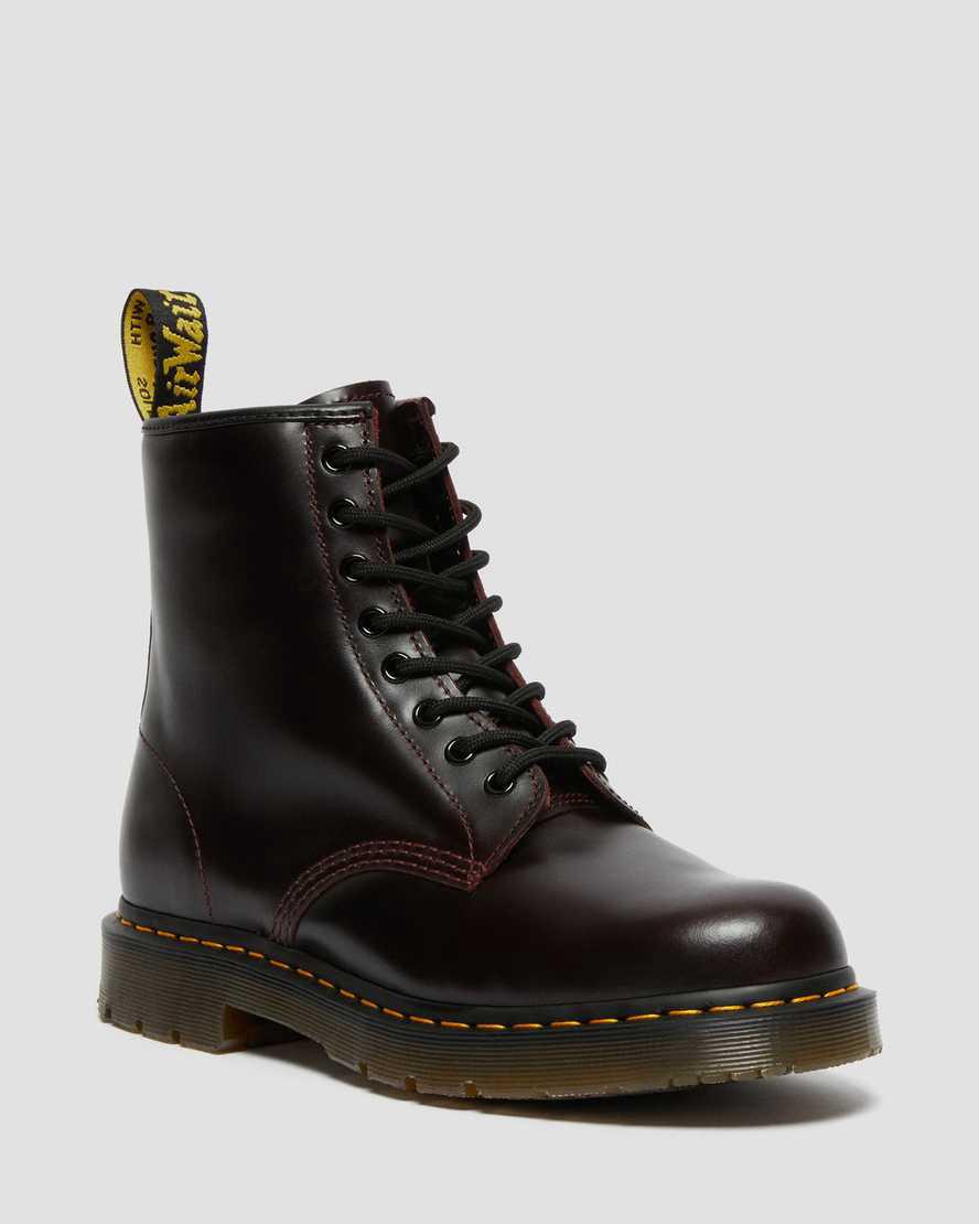 Dr Martens 1460 Slip Resistant Atlas Leather Lace Up Miesten Nilkkurit Viininpunainen Suomi | 6132XQPUN