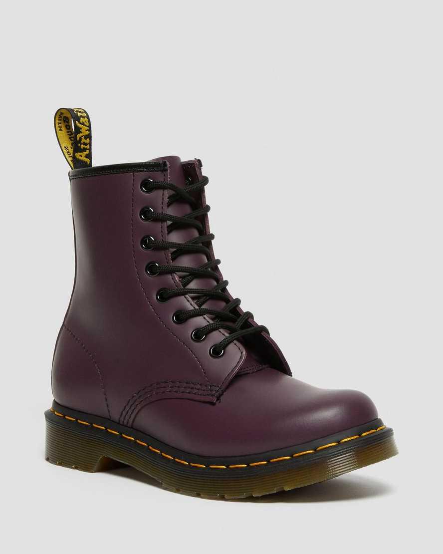 Dr Martens 1460 Smooth Leather Lace Up Naisten Nilkkurit Violetit Suomi | 6304GDZTA