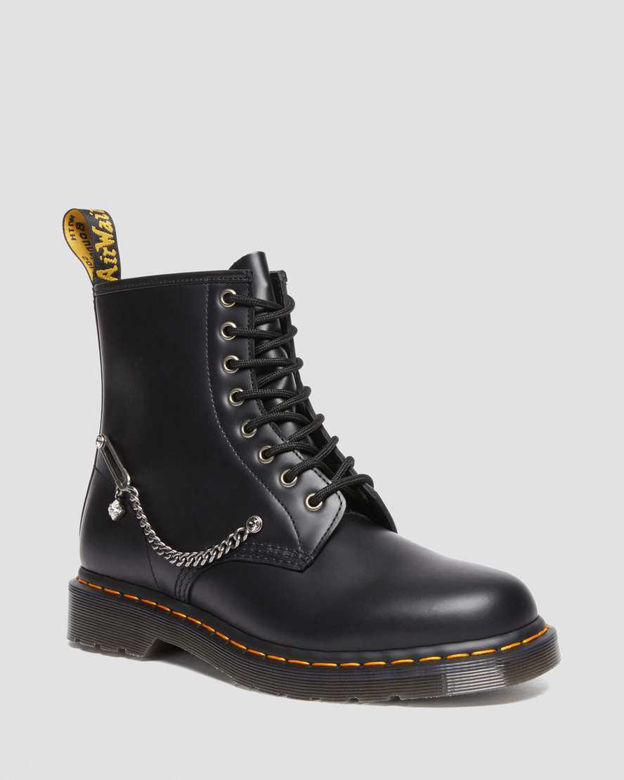 Dr Martens 1460 Swarovski Leather Naisten Nauhasaappaat Mustat Suomi | 0246GSTVM