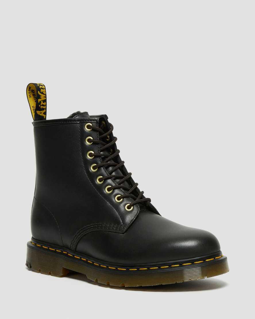 Dr Martens 1460 Wintergrip Leather Lace Up Naisten Nilkkurit Mustat Suomi | 4213NHYLU