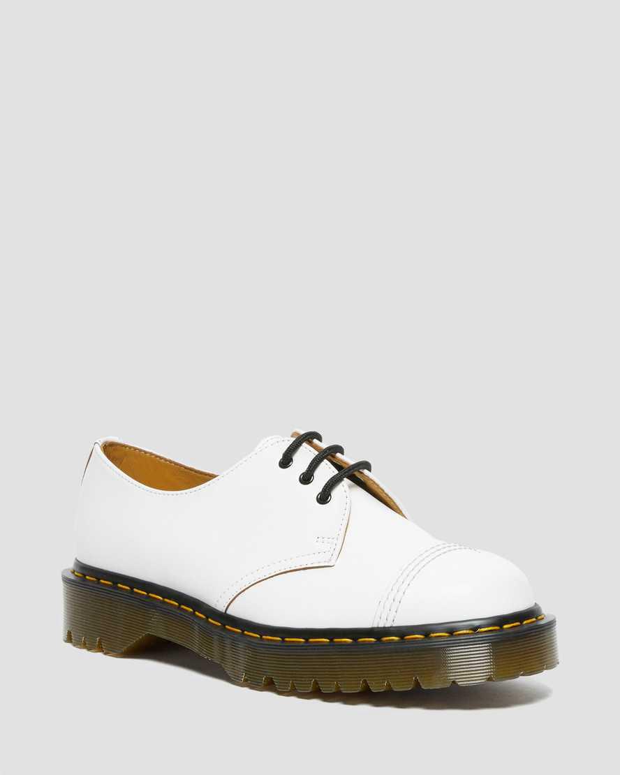 Dr Martens 1461 Bex Made in England Toe Cap Oxford Naisten Platform Kengät Valkoinen Suomi | 4031MFDQB