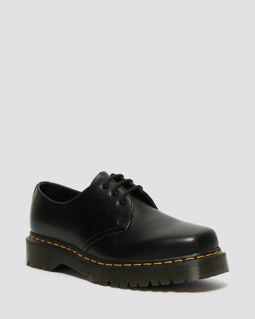 Dr Martens 1461 Bex Squared Toe Leather Miesten Oxford Kengät Mustat Suomi | 9602FZGSO