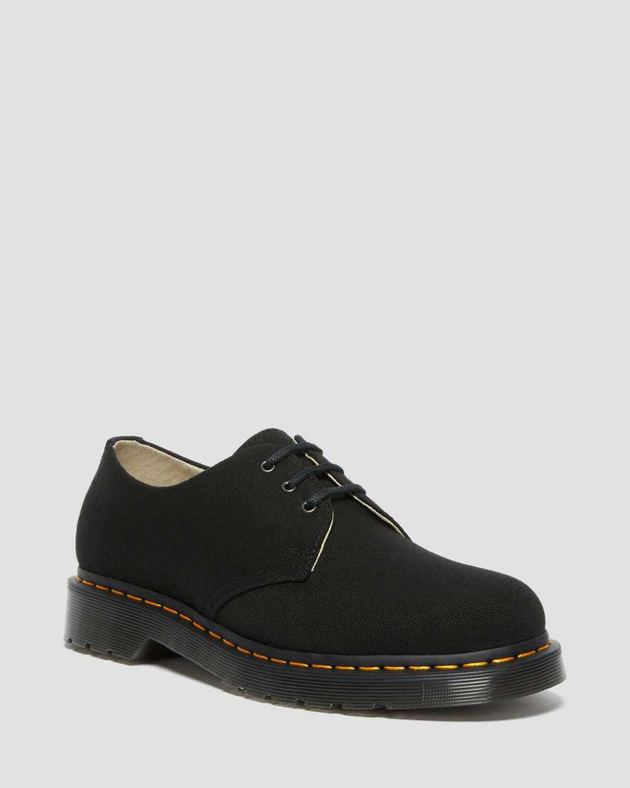 Dr Martens 1461 Canvas Miesten Oxford Kengät Mustat Suomi | 2467OCYAK