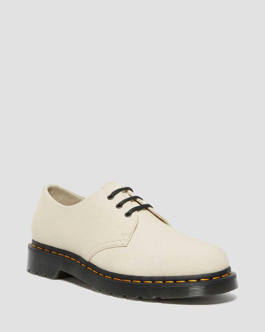 Dr Martens 1461 Canvas Oxford Miesten Vapaa-ajan Saappaat Khaki Suomi | 9204QVYSW