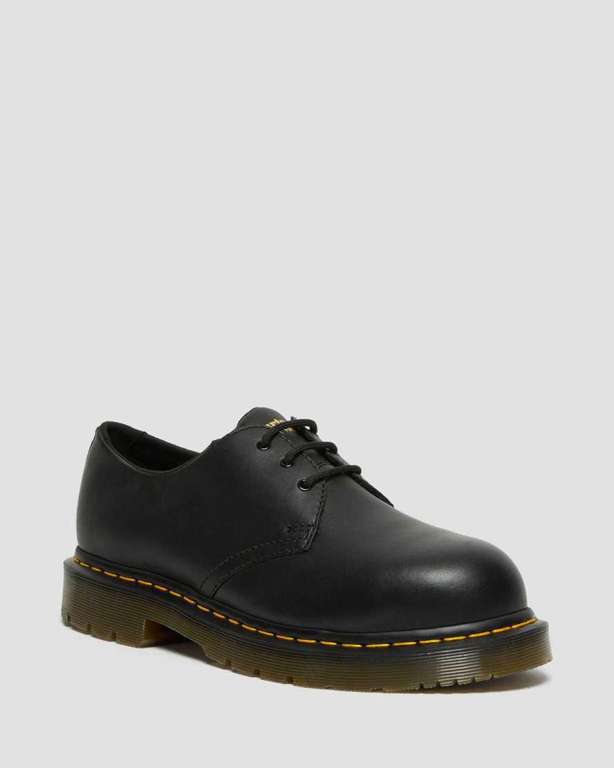 Dr Martens 1461 Slip Resistant Steel Toe Naisten Oxford Kengät Mustat Suomi | 6437TYWHR