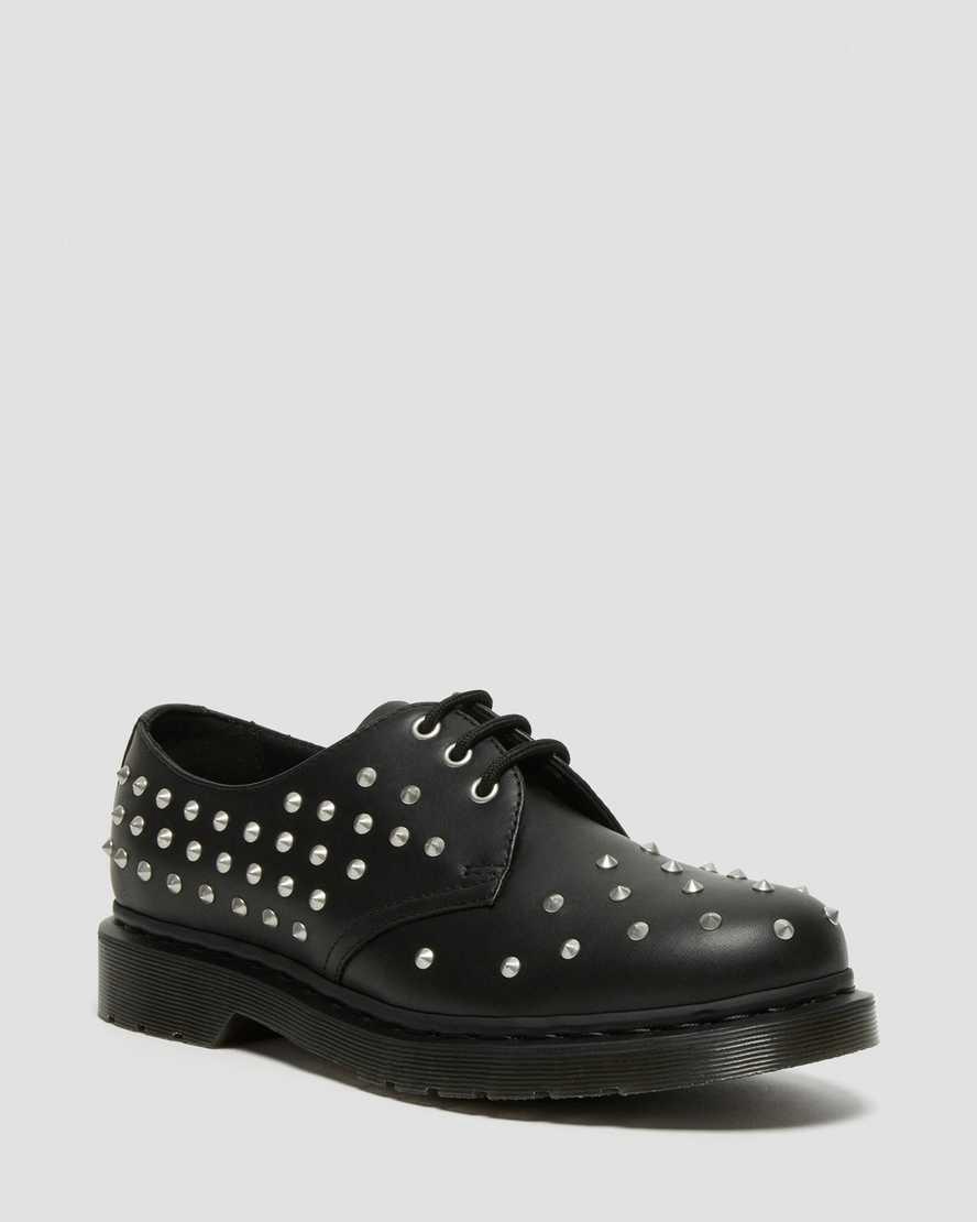 Dr Martens 1461 Stud Wanama Leather Naisten Oxford Kengät Mustat Suomi | 1908ABWQF