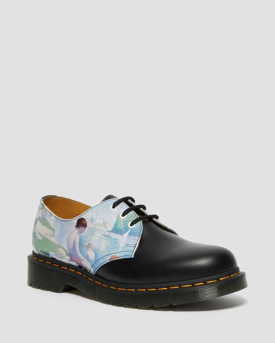 Dr Martens 1461 The National Gallery Seurat Miesten Oxford Kengät Black/Backhand Suomi | 7269ABTFV