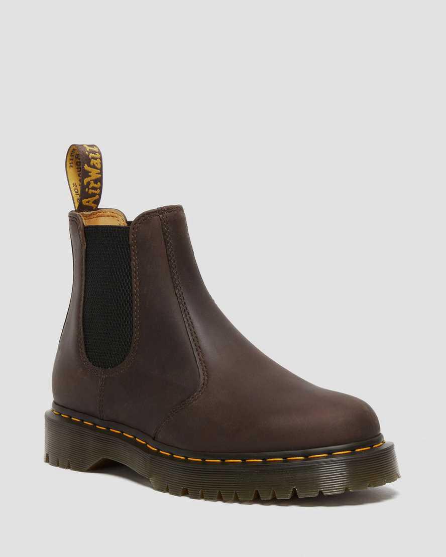 Dr Martens 2976 Bex Crazy Horse Chelsea Miesten Nilkkurit Tummanruskea Suomi | 1793NPVMF