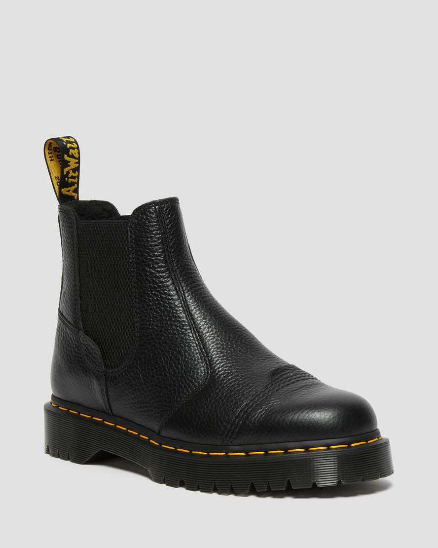 Dr Martens 2976 Bex Faux Fur-Lined Platform Miesten Chelsea Saappaat Mustat Suomi | 0346IFSHN