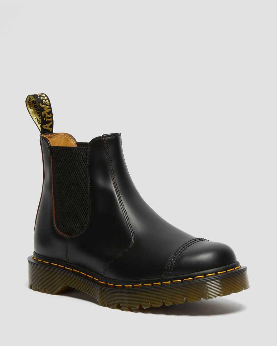 Dr Martens 2976 Bex Made in England Toe Cap Miesten Chelsea Saappaat Mustat Suomi | 9153PNWIT