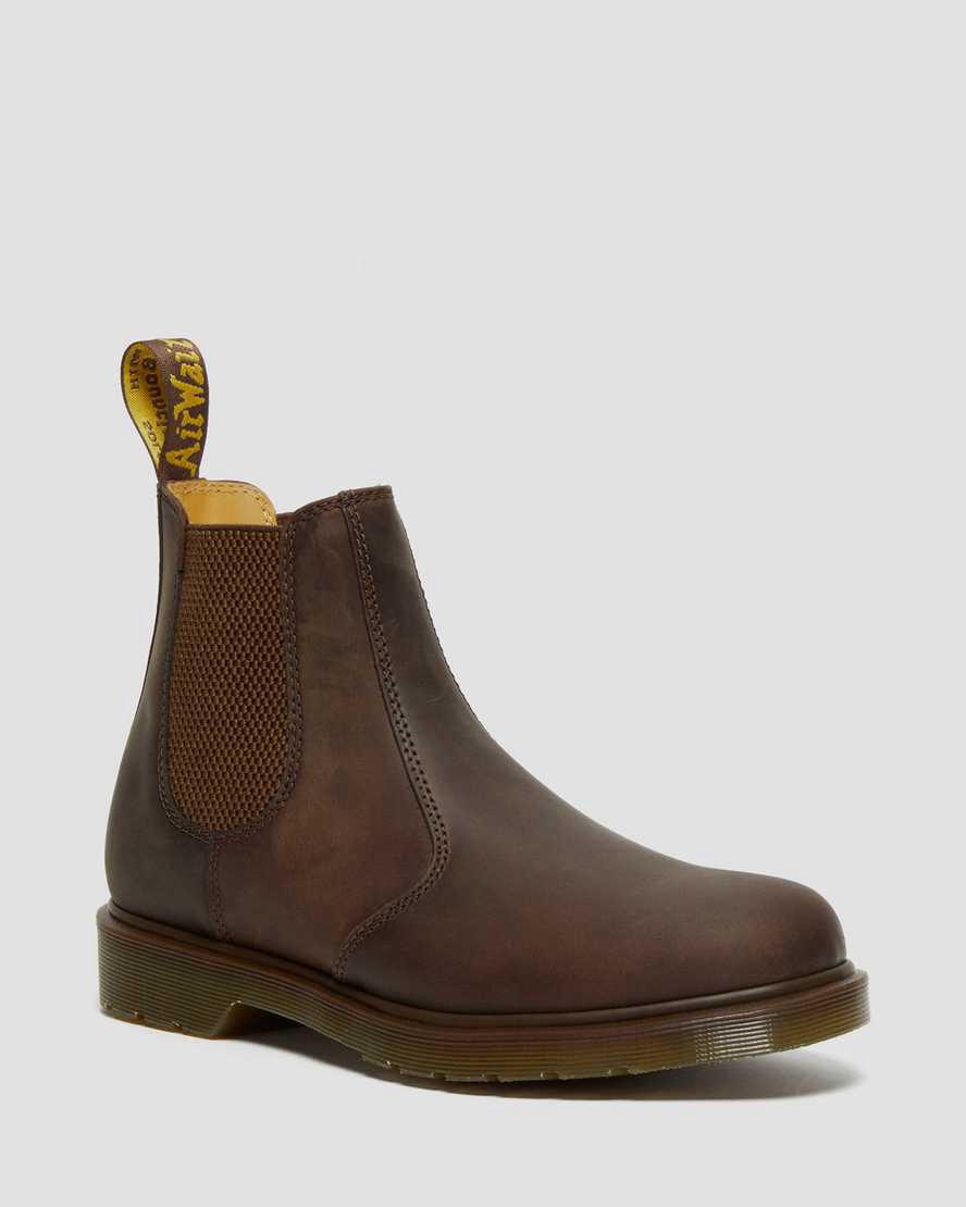 Dr Martens 2976 Crazy Horse Leather Chelsea Miesten Nilkkurit Ruskea Suomi | 2935CMGKN