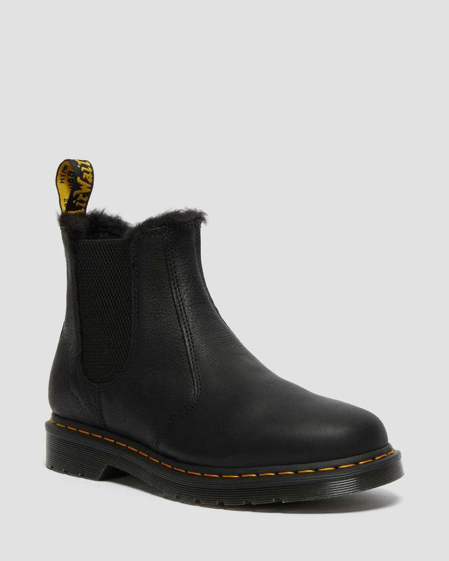 Dr Martens 2976 Faux Fur Lined Chelsea Naisten Talvisaappaat Mustat Suomi | 7638WEXOQ