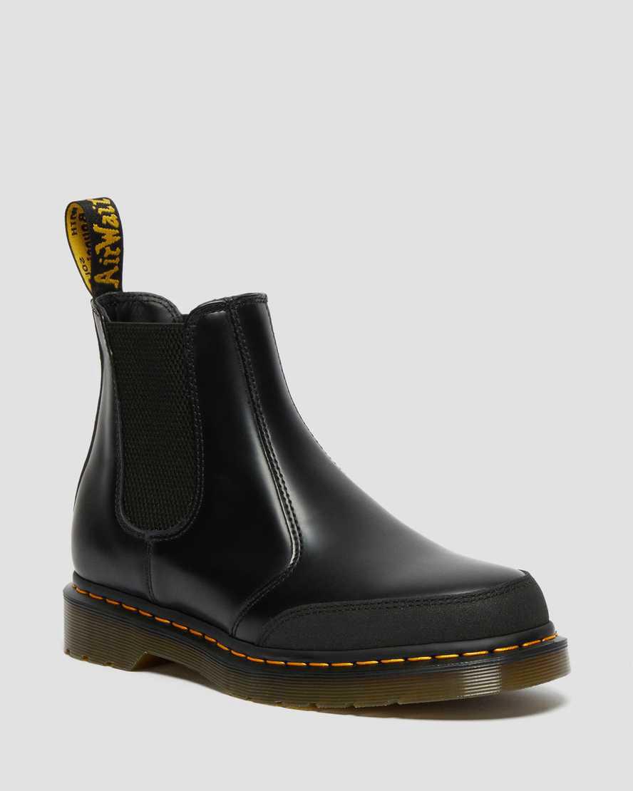 Dr Martens 2976 Guard Panel Leather Chelsea Naisten Nilkkurit Black/Dual Original Suomi | 4180OGZVR