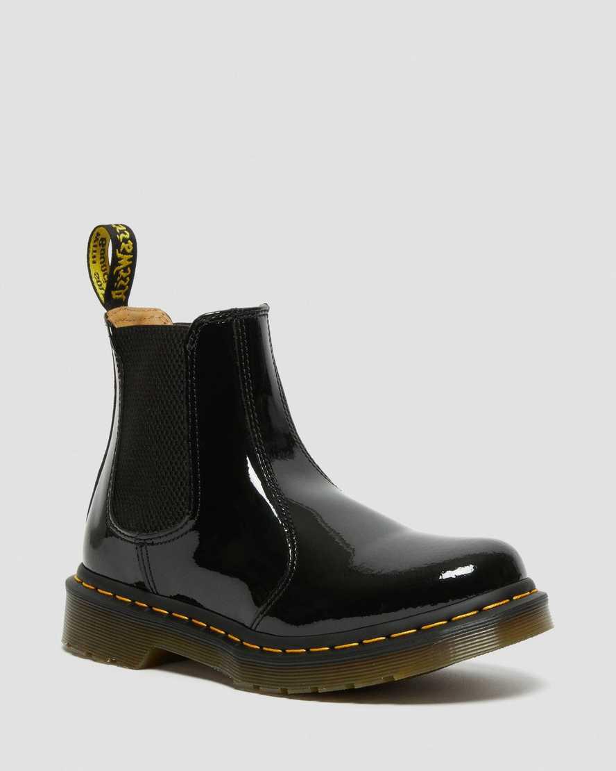 Dr Martens 2976 Patent Leather Chelsea Naisten Nilkkurit Mustat Suomi | 0687BKATX