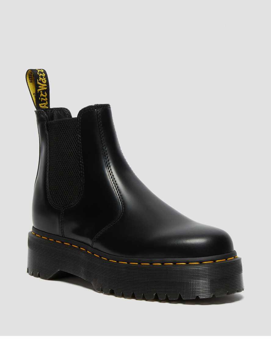 Dr Martens 2976 Smooth Leather Chelsea Miesten Platform Saappaat Mustat Suomi | 2904HFXBW