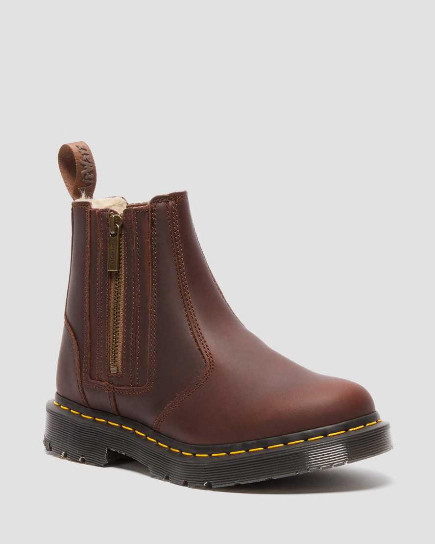 Dr Martens 2976 Wintergrip Zip Chelsea Naisten Originals Boots Ruskea Suomi | 7068VWAIY