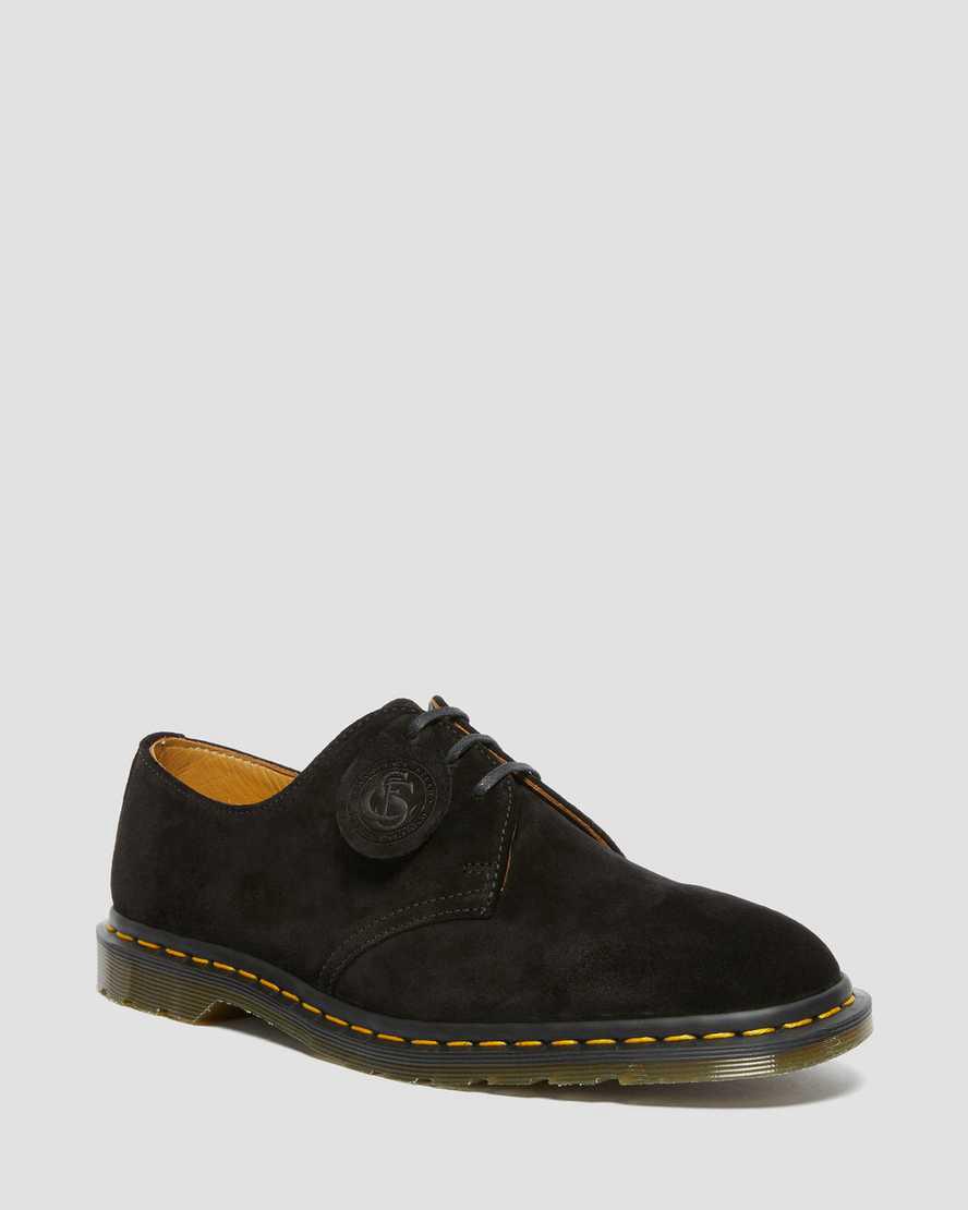 Dr Martens Archie II Made in England Suede Miesten Oxford Kengät Mustat Suomi | 0748KHESF