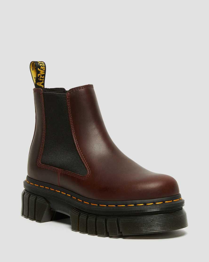 Dr Martens Audrick Brando Leather Chelsea Miesten Platform Saappaat Ruskea Suomi | 0894LVHMY