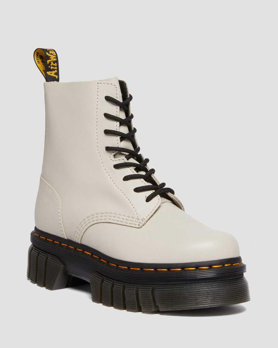 Dr Martens Audrick Nappa Leather Ankle Miesten Platform Saappaat Harmaat Suomi | 1032JBKSR