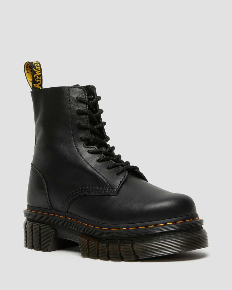 Dr Martens Audrick Nappa Leather Ankle Naisten Platform Saappaat Mustat Suomi | 3107WJQDO