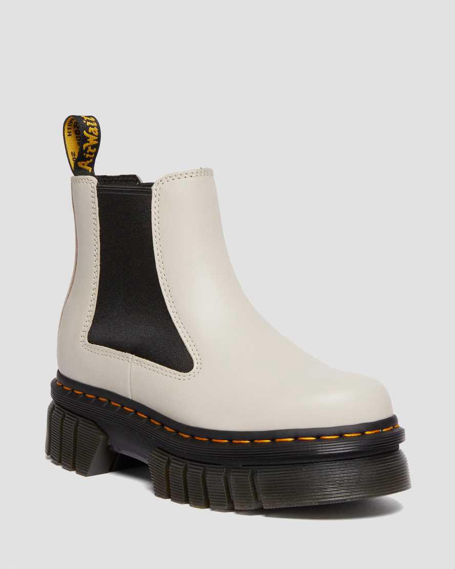 Dr Martens Audrick Nappa Leather Chelsea Miesten Platform Saappaat Harmaat Suomi | 0971DHNVJ