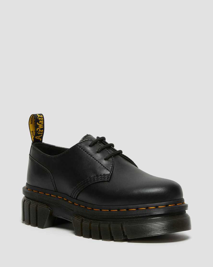 Dr Martens Audrick Nappa Leather Platform Naisten Oxford Kengät Mustat Suomi | 0236EPYKZ