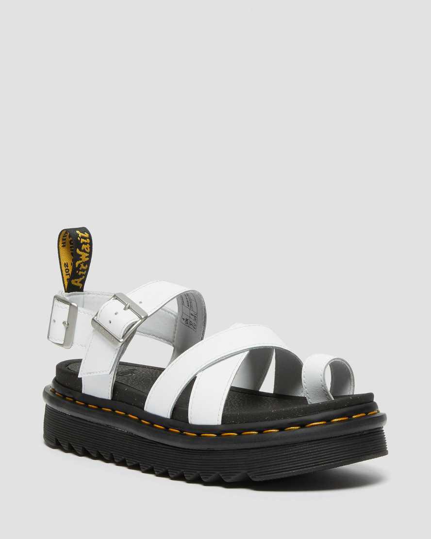 Dr Martens Avry Hydro Leather Strap Naisten Gladiaattori Sandaalit Valkoinen Suomi | 8953JTNDO