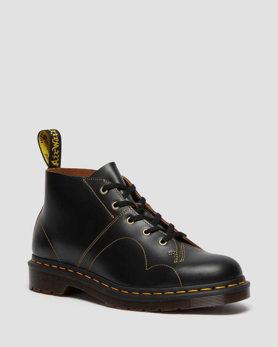 Dr Martens Church Vintage Monkey Miesten Originals Boots Mustat Suomi | 8946TWSUJ