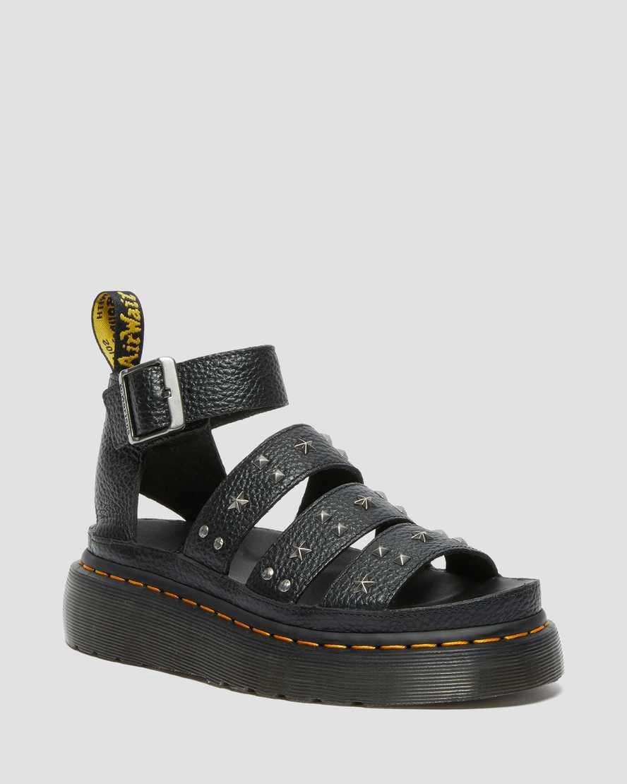 Dr Martens Clarissa Milled Nappa Strap Naisten Platform Sandaalit Mustat Suomi | 1034ELVDC