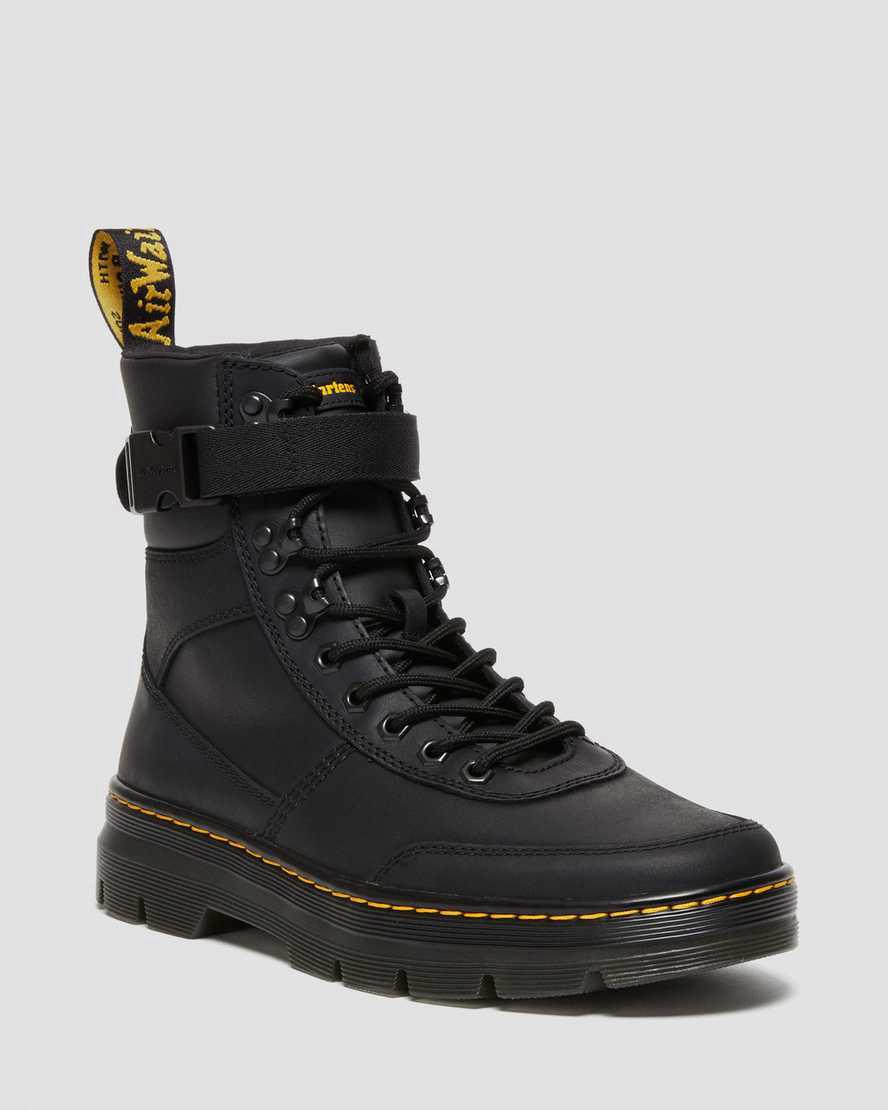 Dr Martens Combs Tech Wyoming Leather Naisten Nilkkurit Mustat Suomi | 1240PIGSZ