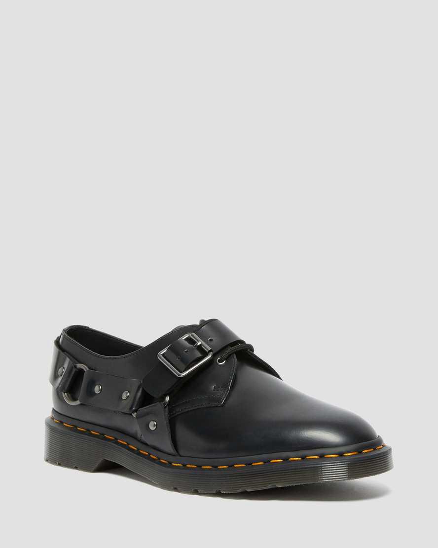 Dr Martens Henree Polished Smooth Leather Buckle Miesten Oxford Kengät Mustat Suomi | 9715WFZIT