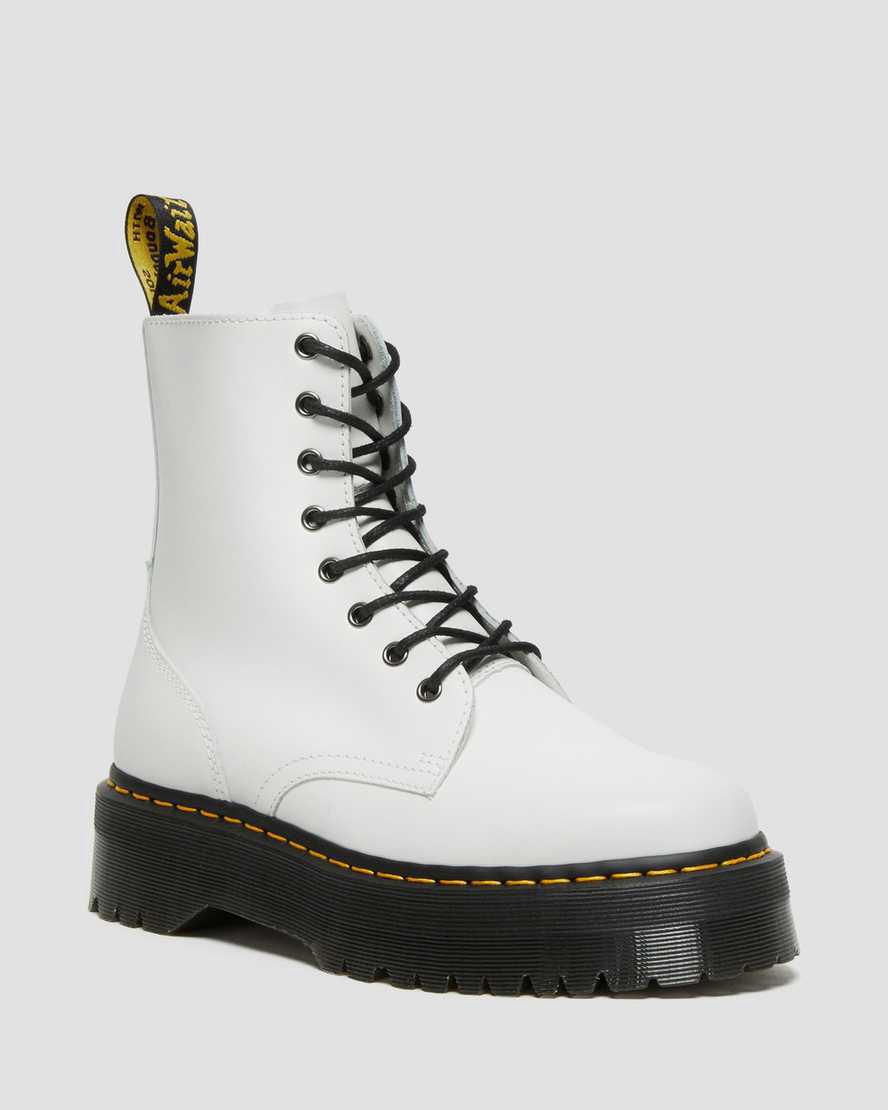 Dr Martens Jadon Suomi | Official Miesten Platform Saappaat Valkoinen Suomi | 8904DBOFL