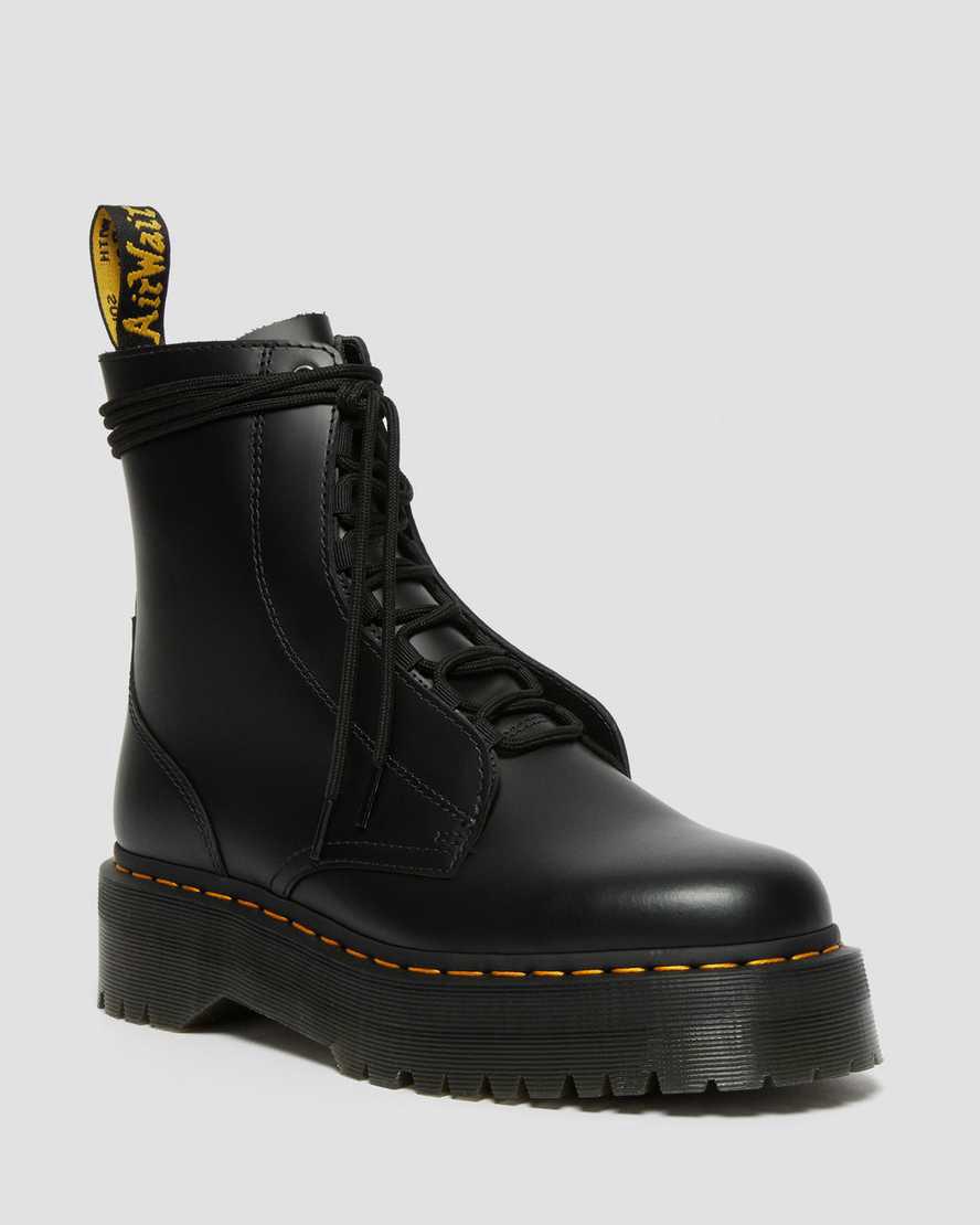 Dr Martens Jarrick Smooth Leather Platform Miesten Nilkkurit Mustat Suomi | 6403SAEUV