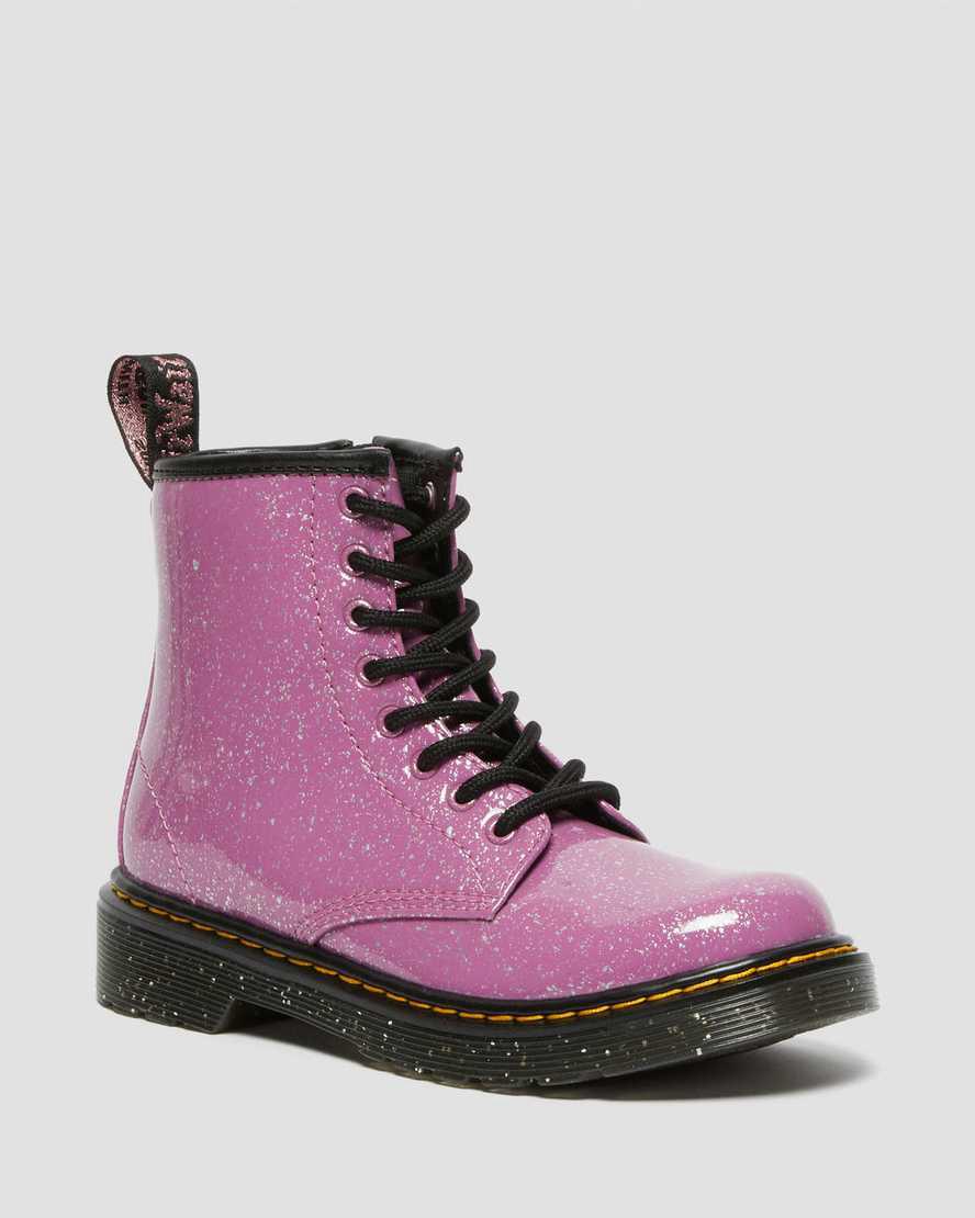 Dr Martens Junior 1460 Glitter Lasten Nauhasaappaat Pinkki Suomi | 1285CQLUJ