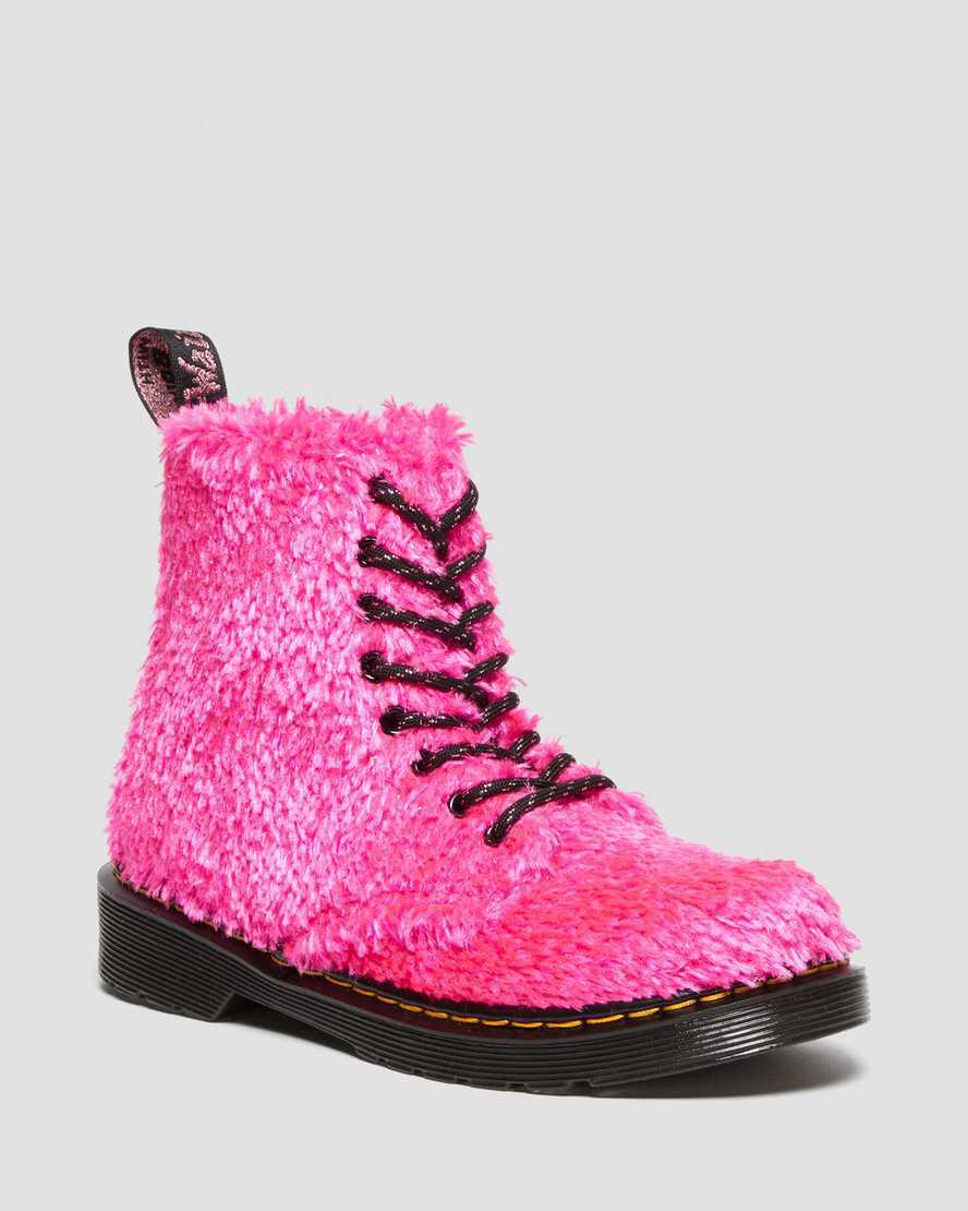 Dr Martens Junior 1460 Pascal Tinsel Fur Lasten Nauhasaappaat Pinkki Suomi | 0358GIJVP