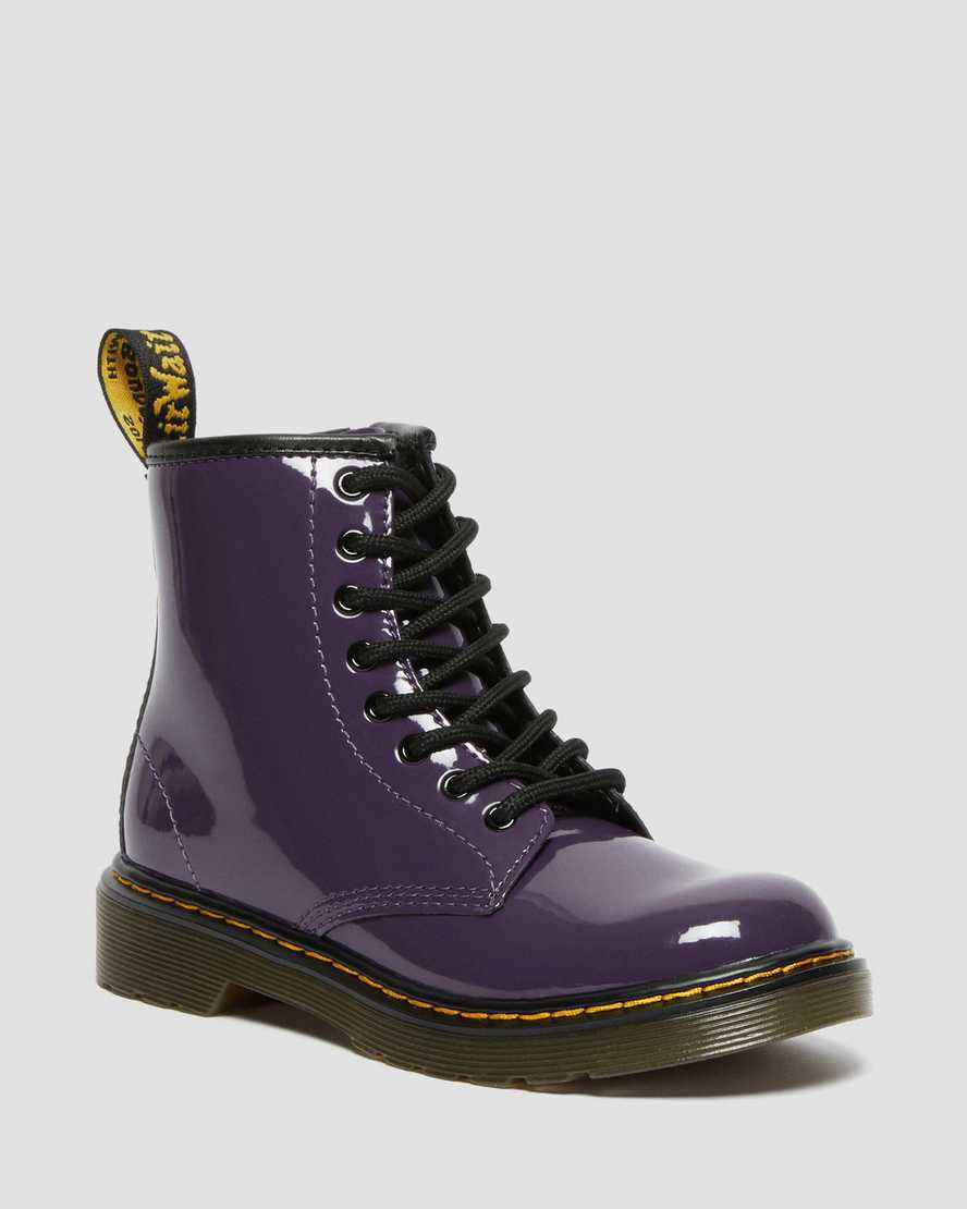 Dr Martens Junior 1460 Patent Leather Lasten Nauhasaappaat Blackcurrant Lamper Suomi | 7894HPZFA